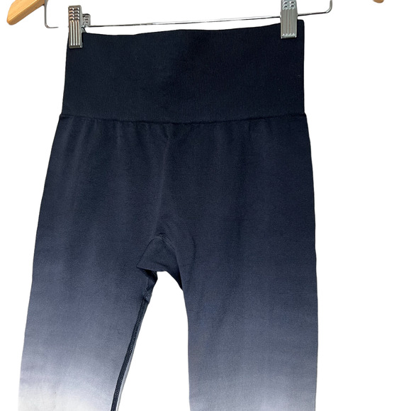 Zyia Active Size XS Ombre Leggings Seamless High Rise Black/White - Picture 6 of 7